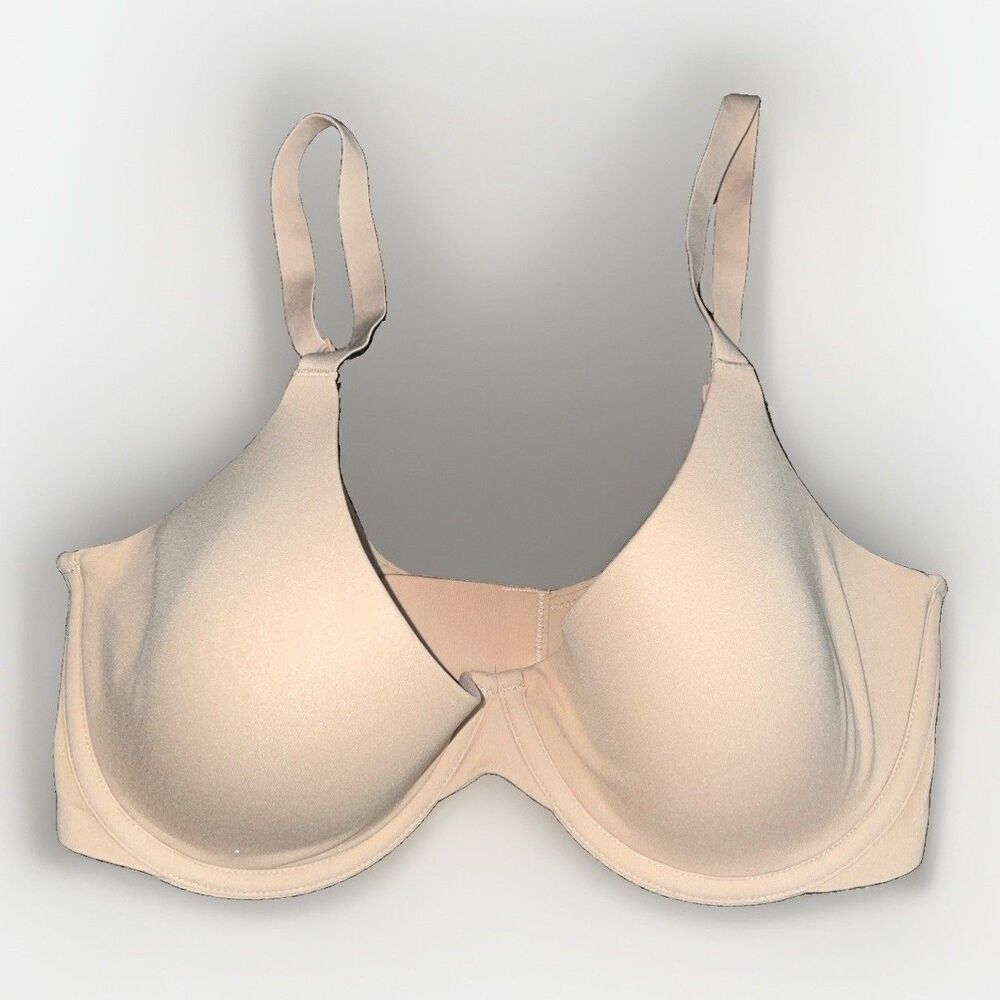 SKIMS Fits Everybody T-Shirt Bra Nude Beige Underwire Lightly Lined 34DD